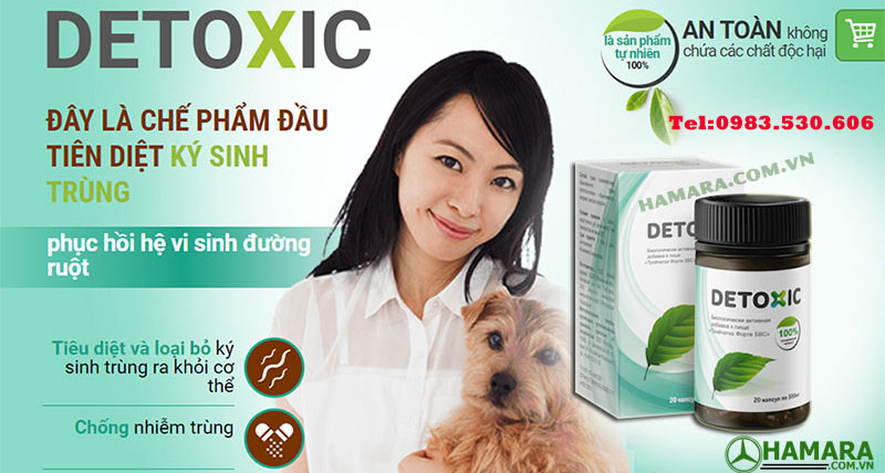 detoxic sản phẩm loại bỏ ký sinh trùng