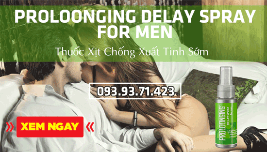 Thuốc xịt chống xuất tinh sớm Proloonging delay spray for men