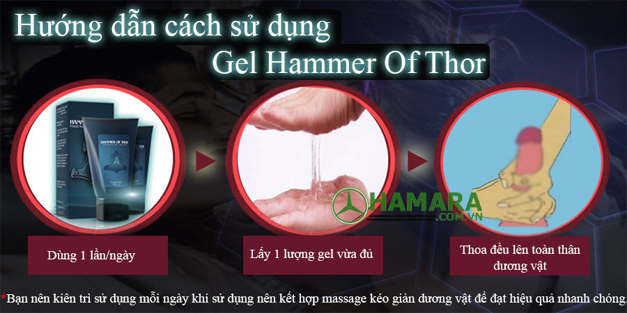 cách sử dụng hammer of thor gel