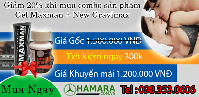 Gel titan maxman và new Gravimax tăng kích thước nhanh chóng