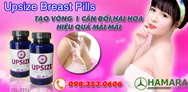 Viên uống nở ngực tự nhiên Upsize Breast Pills