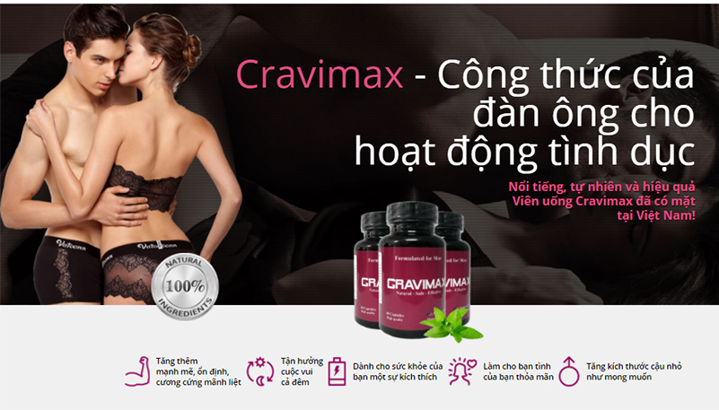 Cravimax cải thiện sinh lý nam hiệu quả