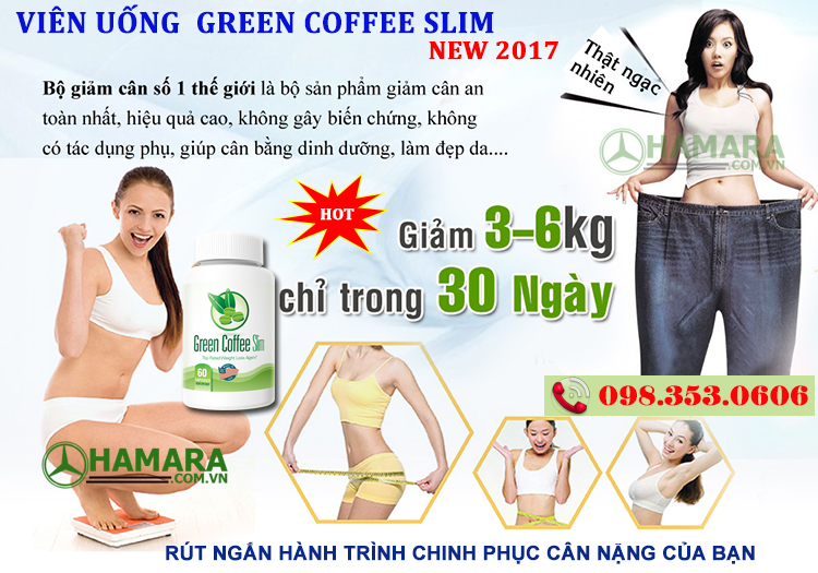 Viên uống Green Coffee Slim New 2017