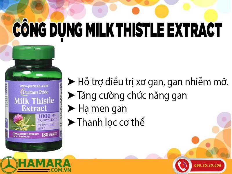 Tác dụng Milk Thistle Extract