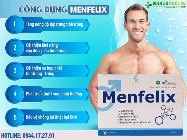Menfelix có tác dụng gì?